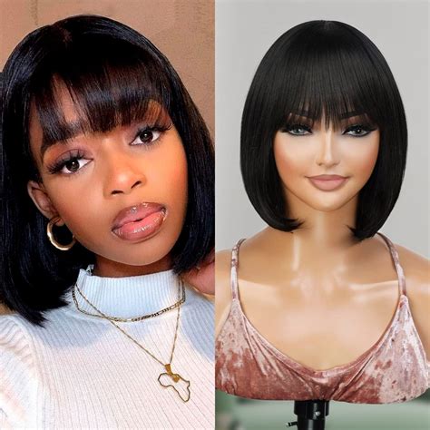 Chinese Bang Bob Haircut Blunt Cut Bob With Chinese Fringe Bang