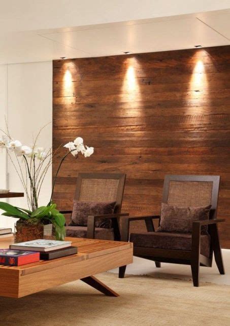 Madeira Na Parede Decoração - Decoração De Sala Com Madeira Na Parede - Últimas Decoração