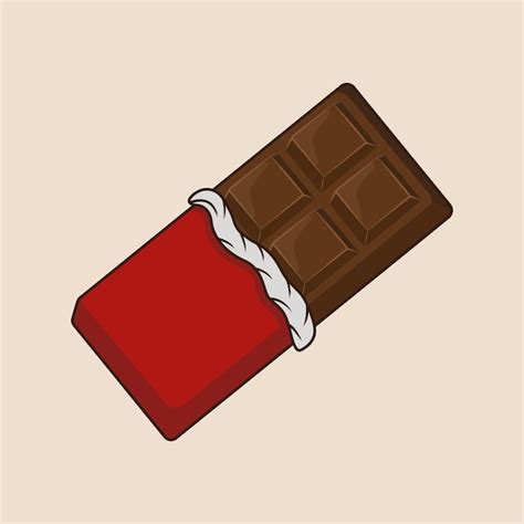 Desenho De Barra De Chocolate - Desenho de ilustração vetorial de barra de chocolate | Vetor Premium