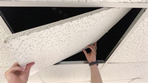 How to install ceiling tile - YouTube