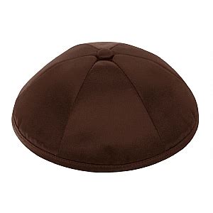 brown deluxe satin kippah item dst kippahcom