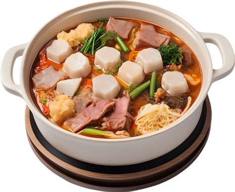 Hot pot, a communal culinary experience where diners cook fresh