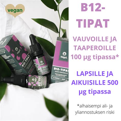 Rintamaitovauvojen B12-vitamiinin puutos – äidin rintamaidon vähäinen ...