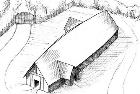 how to draw a longhouse