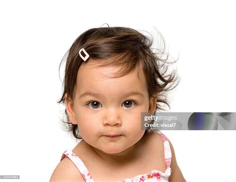 Pretty Little Baby Portrait High-Res Stock Photo - Getty Images