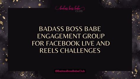 badass boss babe engagement group facebook