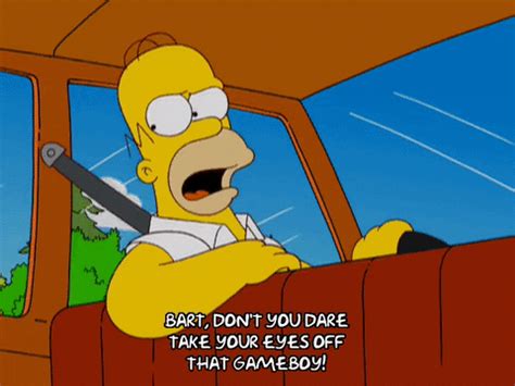 Driving Homer Simpson GIF - Find & Share on GIPHY