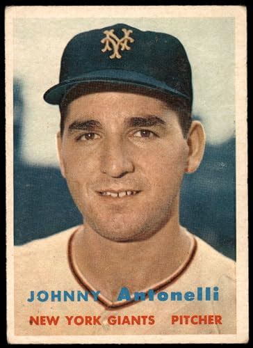 1957 Topps # 105 Johnny Antonelli New York Giants (Baseball Card) GOOD ...