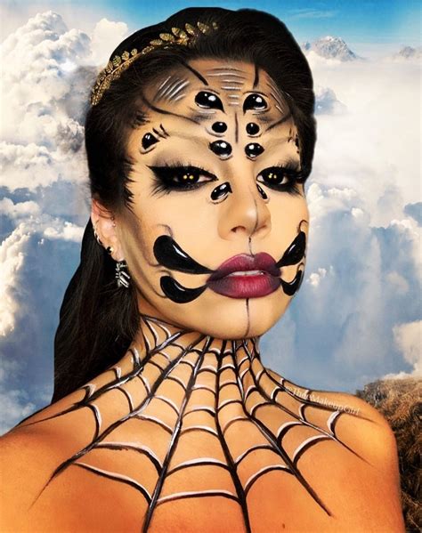Pin by Christina Poursanidou on • FACE-BODY PAINTING | Spider makeup ...