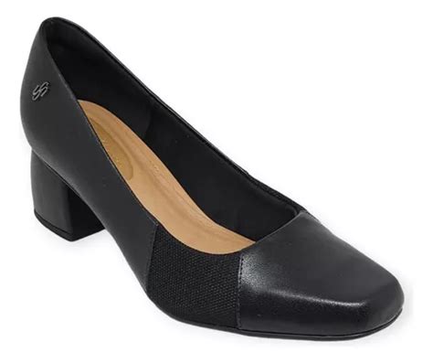 Sapato Social Feminino Usaflex - Sapato Social Feminino Usaflex Salto Em Bloco Ac2526 | Parcelamento sem ...