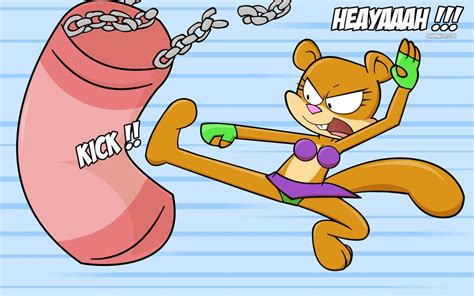 Sandy Cheeks loves Karate | Sandy cheeks, Sandy, Karate