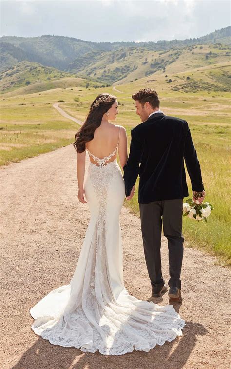 Sexy Wedding Dress with Shaped Cutouts - Martina Liana Wedding Dresses